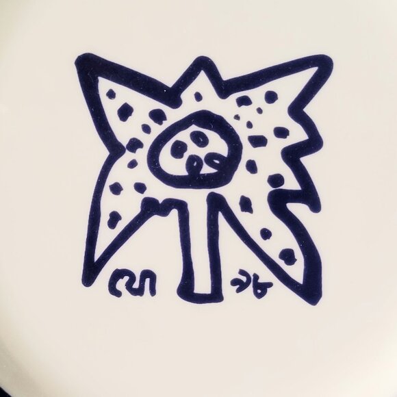 Set of Four Ganges Gallery Indian Artist Jogen Chowdhury Salad Plates - Picture 5 of 5